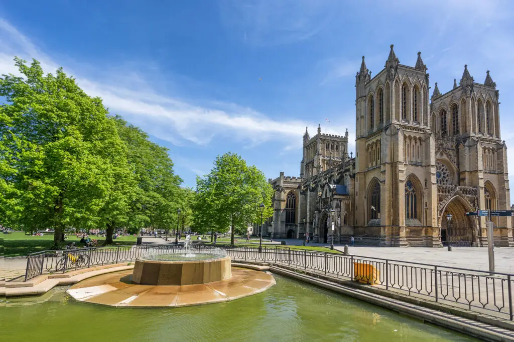 Bristol Cathedral in Somerset England