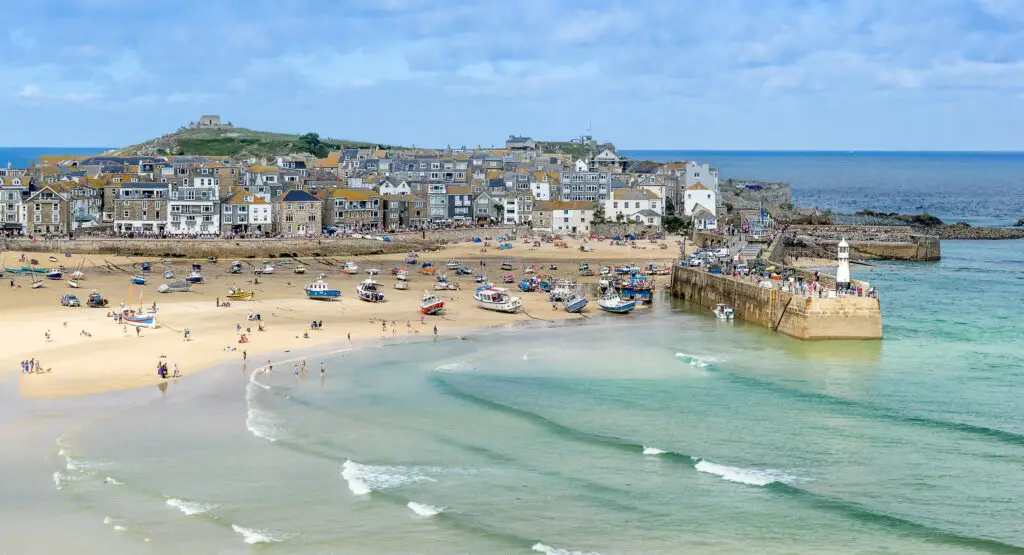 St Ives on the north Cornwall coast in England